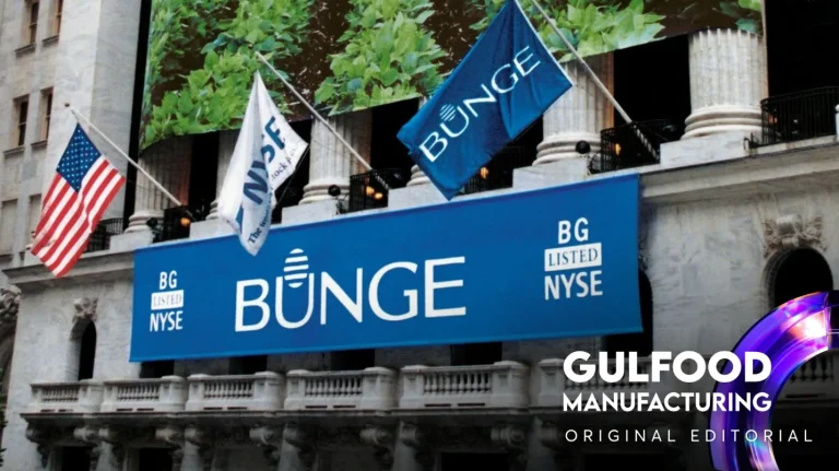 Bunge signage at the New York Stock Exchange – Gulfood Manufacturing original editorial