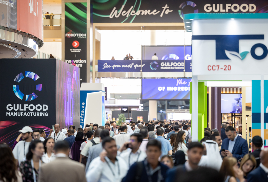 Visitors at the Gulfood Manufacturing exhibition in Dubai
